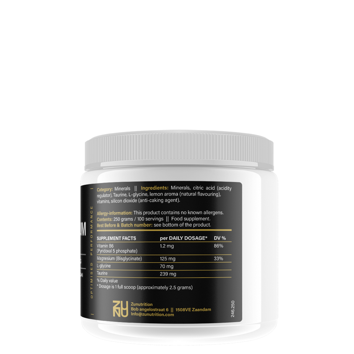 Magnesium Bisglycinaat Poeder